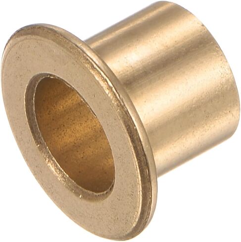 2pcs Flanged Sleeve Bearing - [8mm x 10mm x 10mm] Bronze Oilless Bushing for Equipment Machine Use | Gold in Saudi Arabia