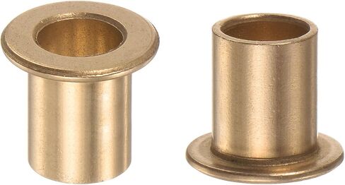 2pcs محمل الأكمام ذات الحواف - [8mm × 10 مم × 10 مم] جلبة البرونزية البرونزية لآلة المعدات استخدام | ذهب in Saudi Arabia