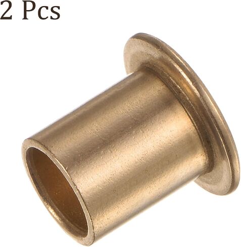 2pcs محمل الأكمام ذات الحواف - [8mm × 10 مم × 10 مم] جلبة البرونزية البرونزية لآلة المعدات استخدام | ذهب in Saudi Arabia