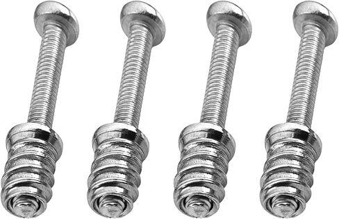 4 PCS الفولاذ المقاوم للصدأ من الفولاذ المقاوم للصدأ الترباس الصليب الصليب الغيتار الغيتار 45 مم وإدراج M5 للغيتار والباس in Saudi Arabia
