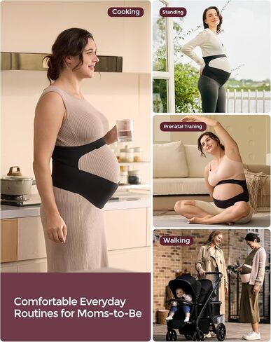 Momcozy Pregnancy Belly Band, CozySupport Ergonest Maternity Belly Band BL in Saudi Arabia
