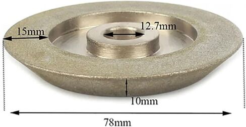 1PC 78x12.7x10mm Diamond Coated Grinding Wheel 45 Degree Diamond Disc in Saudi Arabia
