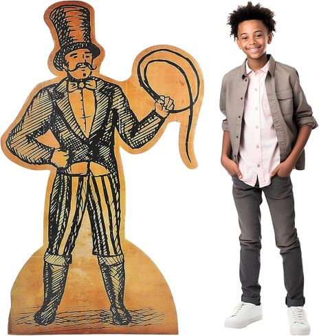 Weysat 47" H Circus Clown Cardboard Cutout Stand up Carnival Circus Theme Party Decoration Clown Life Size Photo Props for Carnival Yard Signs Birthday Party Outdoor Lawn Yard Patio Decorations in Saudi Arabia