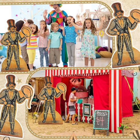 Weysat 47" H Circus Clown Cardboard Cutout Stand up Carnival Circus Theme Party Decoration Clown Life Size Photo Props for Carnival Yard Signs Birthday Party Outdoor Lawn Yard Patio Decorations in Saudi Arabia
