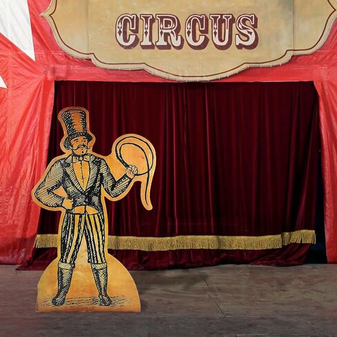 Weysat 47" H Circus Clown Cardboard Cutout Stand up Carnival Circus Theme Party Decoration Clown Life Size Photo Props for Carnival Yard Signs Birthday Party Outdoor Lawn Yard Patio Decorations in Saudi Arabia