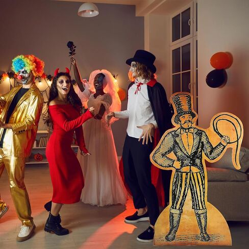 Weysat 47" H Circus Clown Cardboard Cutout Stand up Carnival Circus Theme Party Decoration Clown Life Size Photo Props for Carnival Yard Signs Birthday Party Outdoor Lawn Yard Patio Decorations in Saudi Arabia