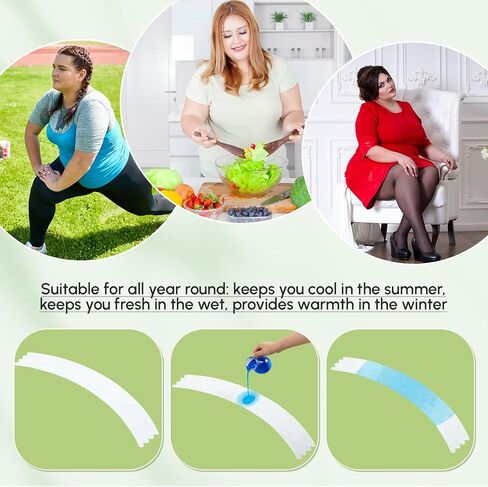 Neer 100 Pcs Tummy Liners for Sweat White Thin Cotton Fabric Belly Sweat Liners Plus Size Belly Pads for Skin in Saudi Arabia
