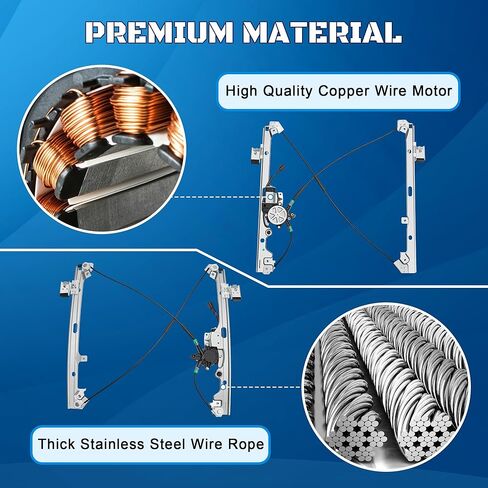 741-644 Power Window Regulator with Motor Assembly Front Driver Side Fit for 2000 2001 2002 2003 2004 2005 2006 Chevy Silverado Avalanche Tahoe Suburban GMC Sierra Yukon XL Cadillac Escalade ESV EXT in Kuwait