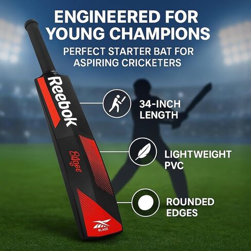REEBOK Blaze Plastic Cricket Bat (Green) in Saudi Arabia