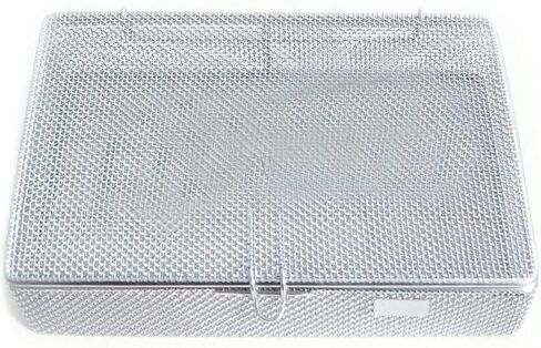 Sterilization Cassette Tray 9" x6.25" x1.5" Perforated Mesh Box Dental Instruments DN-313 in Saudi Arabia