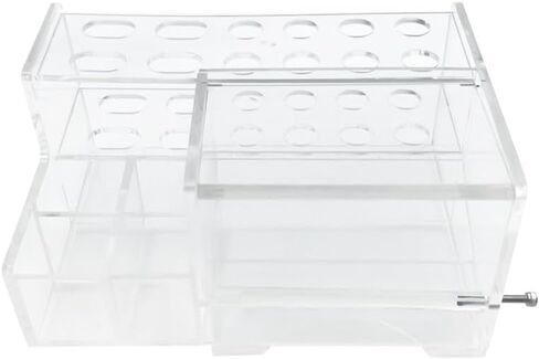 Dental Composite Syringe Organizer, Transparent Multi-Function Acrylic Teeth Syringe Holder for Resin Adhesive Syringes Brush Dispenser Placement Rack Tool (Medium) in Kuwait