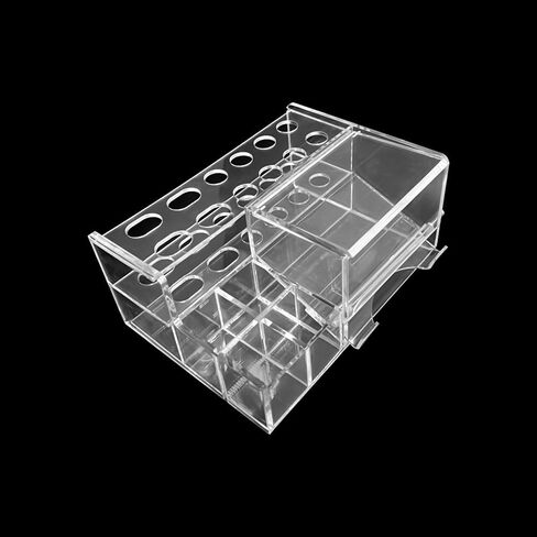 Dental Composite Syringe Organizer, Transparent Multi-Function Acrylic Teeth Syringe Holder for Resin Adhesive Syringes Brush Dispenser Placement Rack Tool (Medium) in Kuwait