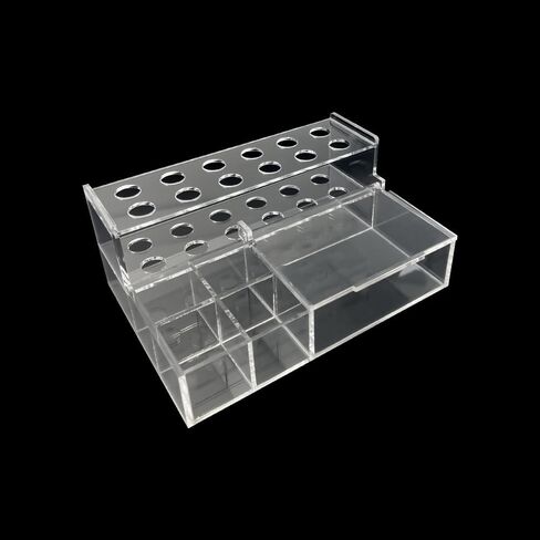 Dental Composite Syringe Organizer, Transparent Multi-Function Acrylic Teeth Syringe Holder for Resin Adhesive Syringes Brush Dispenser Placement Rack Tool (Medium) in Kuwait