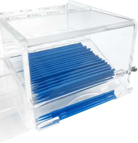 Dental Composite Syringe Organizer, Transparent Multi-Function Acrylic Teeth Syringe Holder for Resin Adhesive Syringes Brush Dispenser Placement Rack Tool (Medium) in Kuwait