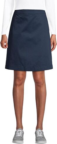 Lands' End School Uniform Girls Blend Chino Skort Above Knee in Saudi Arabia
