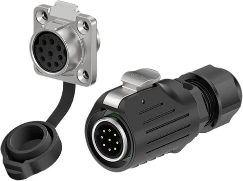 Power connector EW-LP16 flange type 2/3/4/5/7/8/9 core display equipment waterproof aviation flange normal installation (welding type)(EW-LP16-5P 5A) in Saudi Arabia
