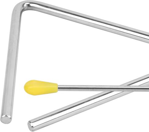 20 PCS 6 Inch Triangle Musical Percussion Instruments, Triangle Instrument with Striker, Rhythm Hand Percussion Triangle Instrument for Music Class, Concert, Band Performance, Party in Saudi Arabia