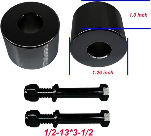Motorcycle 2'' Rise Handlebar Risers Compatible with Harley Davidson Sportster Models, Softail and Dyna Models Black in Saudi Arabia