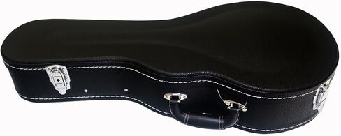 Mandolin Case, F-Style and A-Style Mandolin Case, Litchi pattern Leather Bulge Surface with Plush Interior Wooden Case (Black) in Saudi Arabia