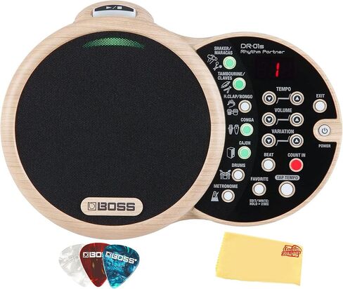 Boss DR-01S Rhythm Partner Bundle with Picks and Austin Bazaar Polishing Cloth in Saudi Arabia