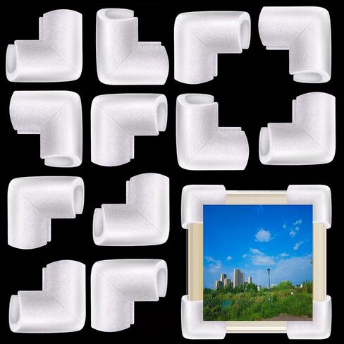 Havihaki 12Pcs Foam Corner Protectors For Moving TV, Picture Frame, Mirror, Frame Edge Protection Corners for Artworks Shipping, Packing Material in Saudi Arabia