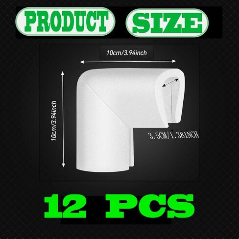 Havihaki 12Pcs Foam Corner Protectors For Moving TV, Picture Frame, Mirror, Frame Edge Protection Corners for Artworks Shipping, Packing Material in Saudi Arabia