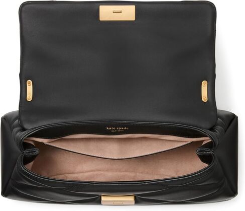 kate spade new york Grace DOT FINE Grain Leather Shoulder Bag, Black Multi in Kuwait