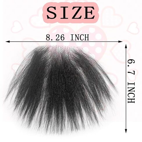 Fake Private Hair, Invisible Realistic Biniki Body Hairs For Men and Women Fake Chest Hair Fake Mustache (style4) in Kuwait