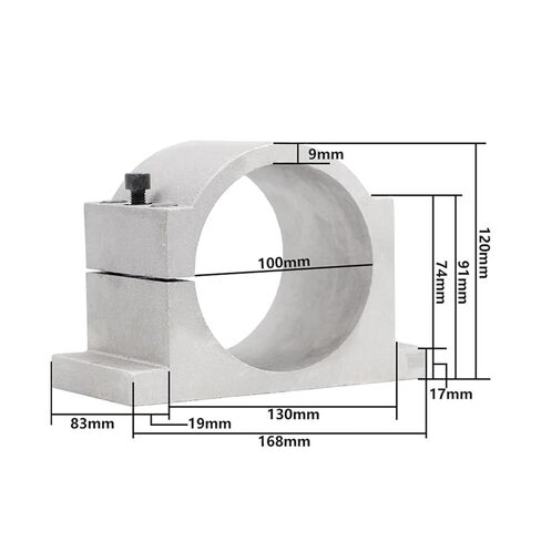 220V/380V 3.2KW ER20 4 محمل الماء المبرد بمغزل 4 كيلو وات وقوس 100 مم (محمل كرة الصلب ، 220 فولت) in Kuwait