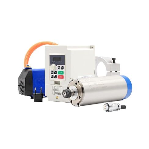 المغزل 1.5kw ER16 80 مم مغزل المبرد بالمياه 4pcs يتحمل السرعة 0-24000 دورة في الدقيقة و 1.5 كيلو وات in Kuwait