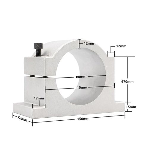 المغزل 1.5kw ER16 80 مم مغزل المبرد بالمياه 4pcs يتحمل السرعة 0-24000 دورة في الدقيقة و 1.5 كيلو وات in Kuwait
