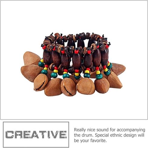 Handbell Handbell Handbell - 2 PCS متنوعة ألوان جوز الهند الإيقاع أداة للنساء ، 4.72 × 4.72 × 10.82 بوصة in Kuwait
