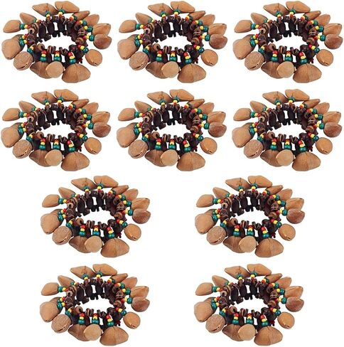 Handbell Handbell Handbell - 2 PCS متنوعة ألوان جوز الهند الإيقاع أداة للنساء ، 4.72 × 4.72 × 10.82 بوصة in Kuwait