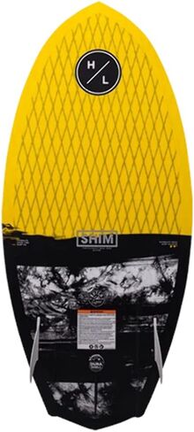 Hyperlite Shim Junior Fiberglass All Around Wakesurfer Board for Intermediate to Advanced Riders with Fast Rocker, Yellow and Blac in Saudi Arabia