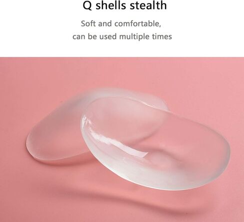Majurphy 2 Pairs Silicone Shoulder Pads Adhesive Shoulder Push-up Pads Shoulder Enhancer,L,Clear in Saudi Arabia