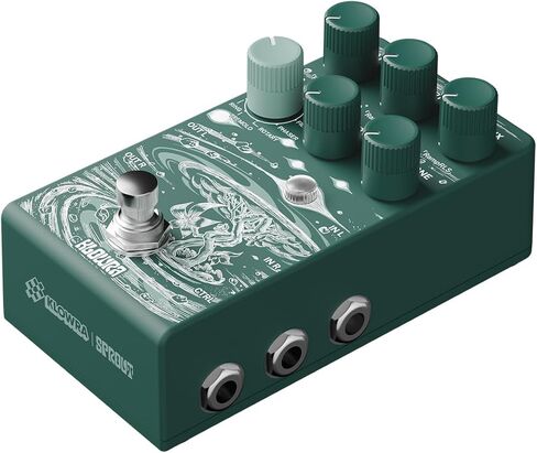 Sprout Modulation Guitar Pedal for Electric Guitar with CTRL Input, Digital Guitar Pedal with 9 Effects Rotary,Chorus,Flanger,Analog Dry Through,True Bypass, Tap Tempo,Presets in Saudi Arabia