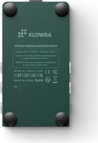 Sprout Modulation Guitar Pedal for Electric Guitar with CTRL Input, Digital Guitar Pedal with 9 Effects Rotary,Chorus,Flanger,Analog Dry Through,True Bypass, Tap Tempo,Presets in Saudi Arabia