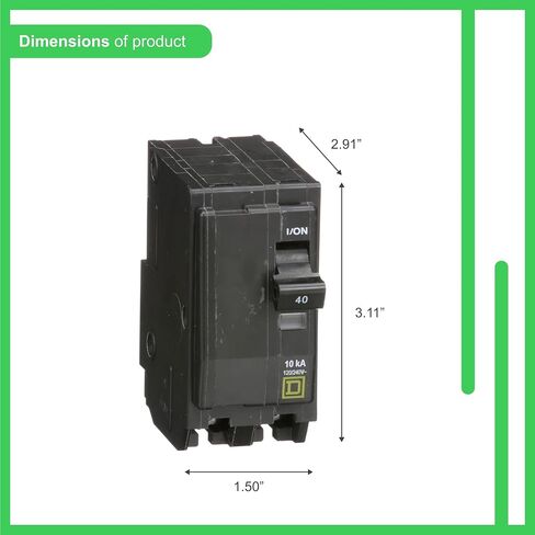 Square D by Schneider Electric Square D - QO240CP QO 40 Amp Two-Pole Circuit Breaker in Saudi Arabia