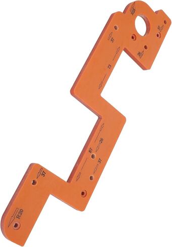 ARC Grooving Auxiliary Tool Professional Anti Slip Easy to Operate Cabinet Door Slot Position Template for Woodworking Tool Metal 35cm 13.8in (8mm) in Saudi Arabia