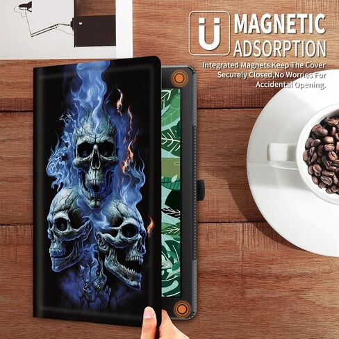 حالة لجميع قرص Amazon Kindle Fire 7 (الجيل التاسع/7/الخامس ، 2019/2017/2015) ، وغطاء ذكي متعدد الأزداد للشرائح لأمازون Kindle Fire 7 Inch- Dandelion Floral in Saudi Arabia