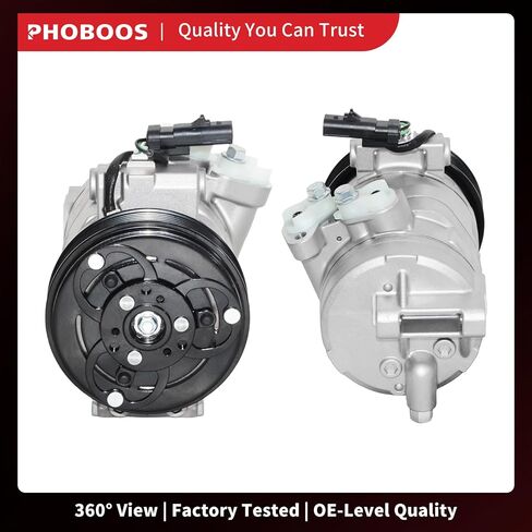 ضاغط Phoboos A/C مع القابض متوافق مع نيسان Sentra 2013-2019 L4 1.8L. تبريد سريع ، ضوضاء منخفضة ، تسهيل التثبيت ، المرجع. CO-29072C ، 98585 in Kuwait