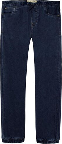 Nautica Boys' Pull-on Stretch Denim Jogger Jeans, 5-Pocket Style & Drawstring Closure in Saudi Arabia