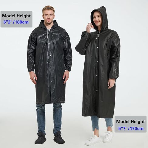 Rain Ponchos for Adults(2-5pcs),Lightweight Rain Coat,Raincoat for Women Men Raincoat in Saudi Arabia