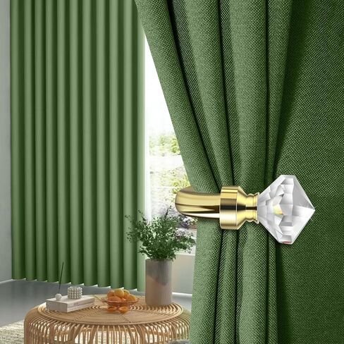 Crystal Metal Curtain Holdbacks 2pcs, Decoration Curtain Tie Back Hooks for Wall, Heavy Duty Side Holders Tiebacks Accessories for Drapes Drapery Window in Kuwait