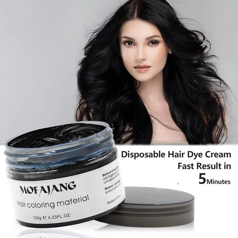 VOLLUCK Red Hair Wax Pomades 4.23 oz - Natural Hair Coloring Wax Material Disposable Hair Styling Clays Ash for Cosplay, Party,Performance (Red) in Kuwait