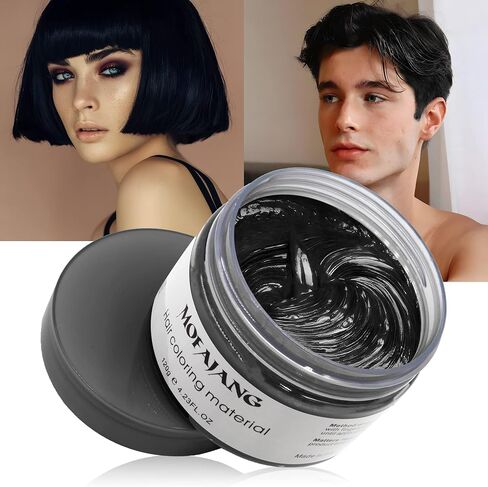 VOLLUCK Red Hair Wax Pomades 4.23 oz - Natural Hair Coloring Wax Material Disposable Hair Styling Clays Ash for Cosplay, Party,Performance (Red) in Kuwait