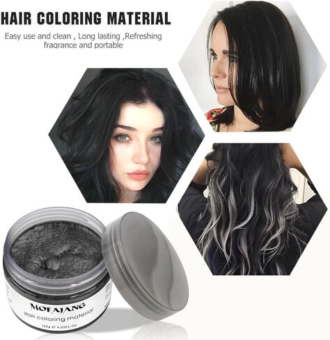 VOLLUCK Red Hair Wax Pomades 4.23 oz - Natural Hair Coloring Wax Material Disposable Hair Styling Clays Ash for Cosplay, Party,Performance (Red) in Kuwait