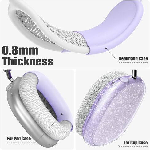 غطاء العلبة لسماعات الرأس الأقصى للـ AirPods ، ومضاد للخلع ، وغطاء الغلاف الواقي للغاية ، وهو العناكب ثلاثية الأبعاد للسماعات الرفاهية ، سماعات Apple Airpods Max (أسود) in Saudi Arabia