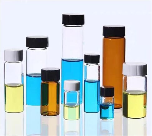 20 pcs/pack 3ml ~ 60 مل زجاجات زجاجية واضحة مع أبعاد سوداء بلاستيكية ، زجاجات زيت أساسية (20 مل) in Kuwait
