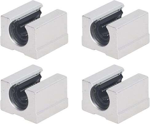 Aramox 4 Pcs SBR12UU Linear Ball Bearing Slide Block, Aluminum Alloy Open Linear Bearing Slide for Machine Tools, Engineering Machinery in Saudi Arabia